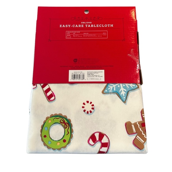 Wondershop Festive White Tablecloth with Holiday Motifs - Picture 3 of 4